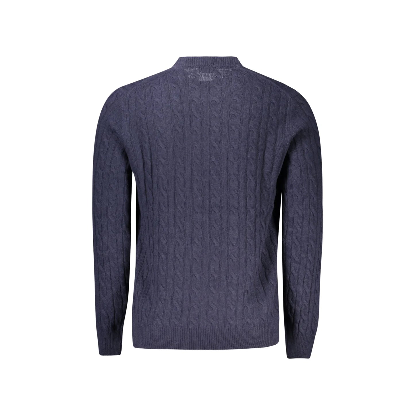 North Sails Maglione Uomo Blu Girocollo a Treccia in Lana Maglie - vista 2