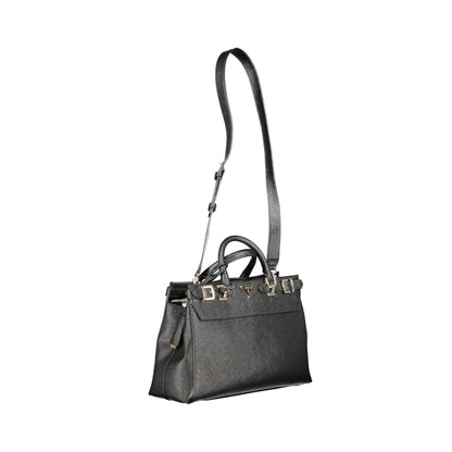 GUESS JEANS Borsa Donna a Mano Nera Levante con Tracolla e Zip Borse nero - vista 3