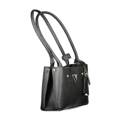 Guess Jeans Borsa a Spalla Donna Nera Logo Borse nero - vista 3