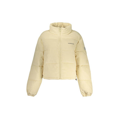 Guess Jeans Giubbotto Donna Corto Tasche Ricamo Logo Giubbotti e Giacche Beige - foto prodotto