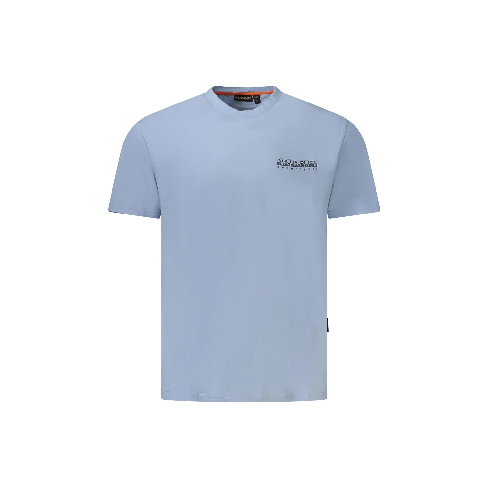 Napapijri T-Shirt Maniche Corte Uomo Azzurra Stampa Logo Azzurro - foto prodotto