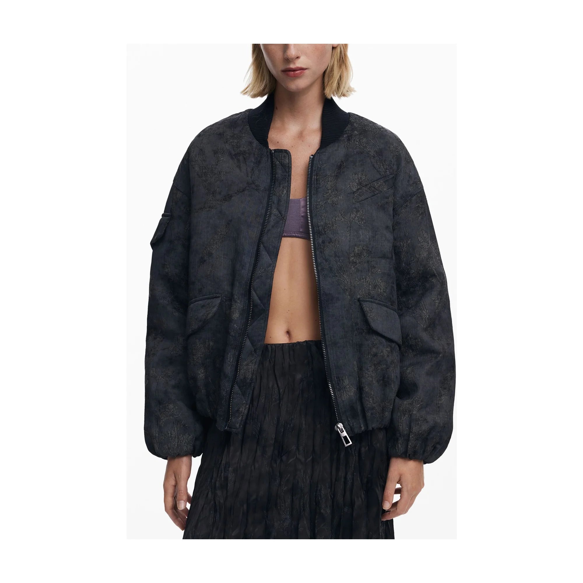 DESIGUAL GIUBBOTTO DONNA NERO