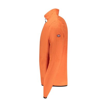 Norway 1963 Felpa Uomo Arancio Mezza Zip Pile Applicazione Logo Felpe - vista 3