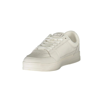 TOMMY HILFIGER Scarpe Sneakers Uomo Bianche con Dettagli in Tinta e Plantare Removibile bianco - vista 3