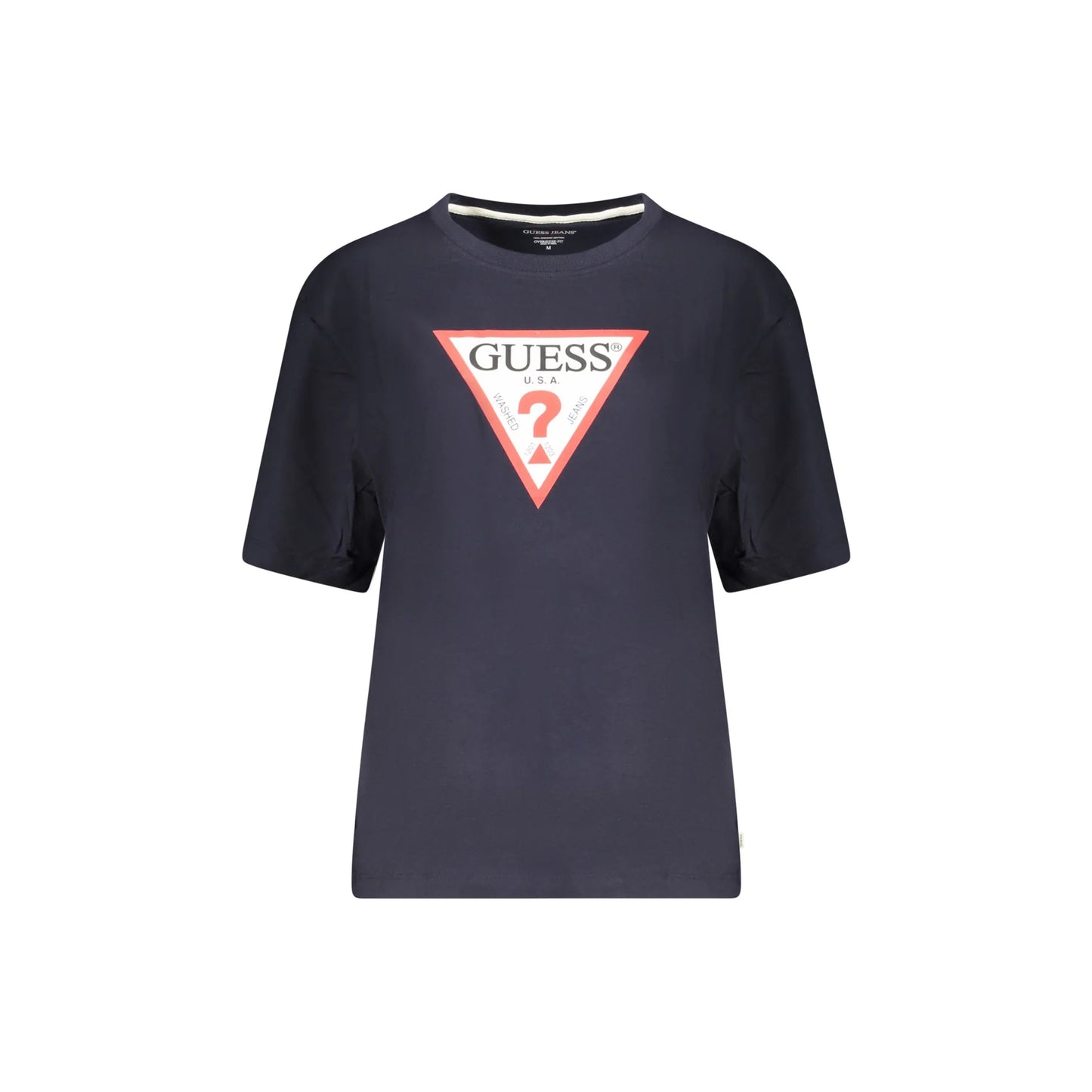 Guess Jeans T-Shirt Maniche Corte Donna Blu Stampa Logo - foto prodotto