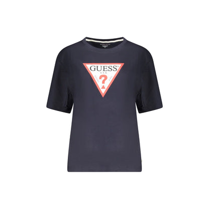 Guess Jeans T-Shirt Maniche Corte Donna Blu Stampa Logo - foto prodotto