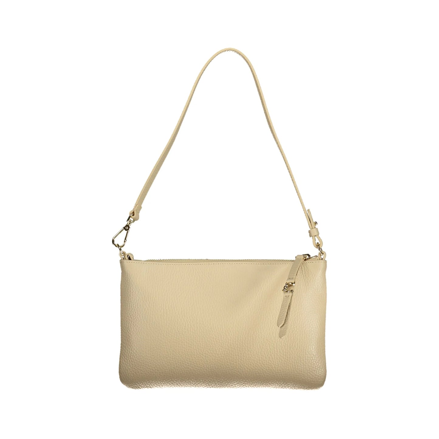 Coccinelle Borsa a Spalla Pelle Donna Beige Logo Borse - vista 3