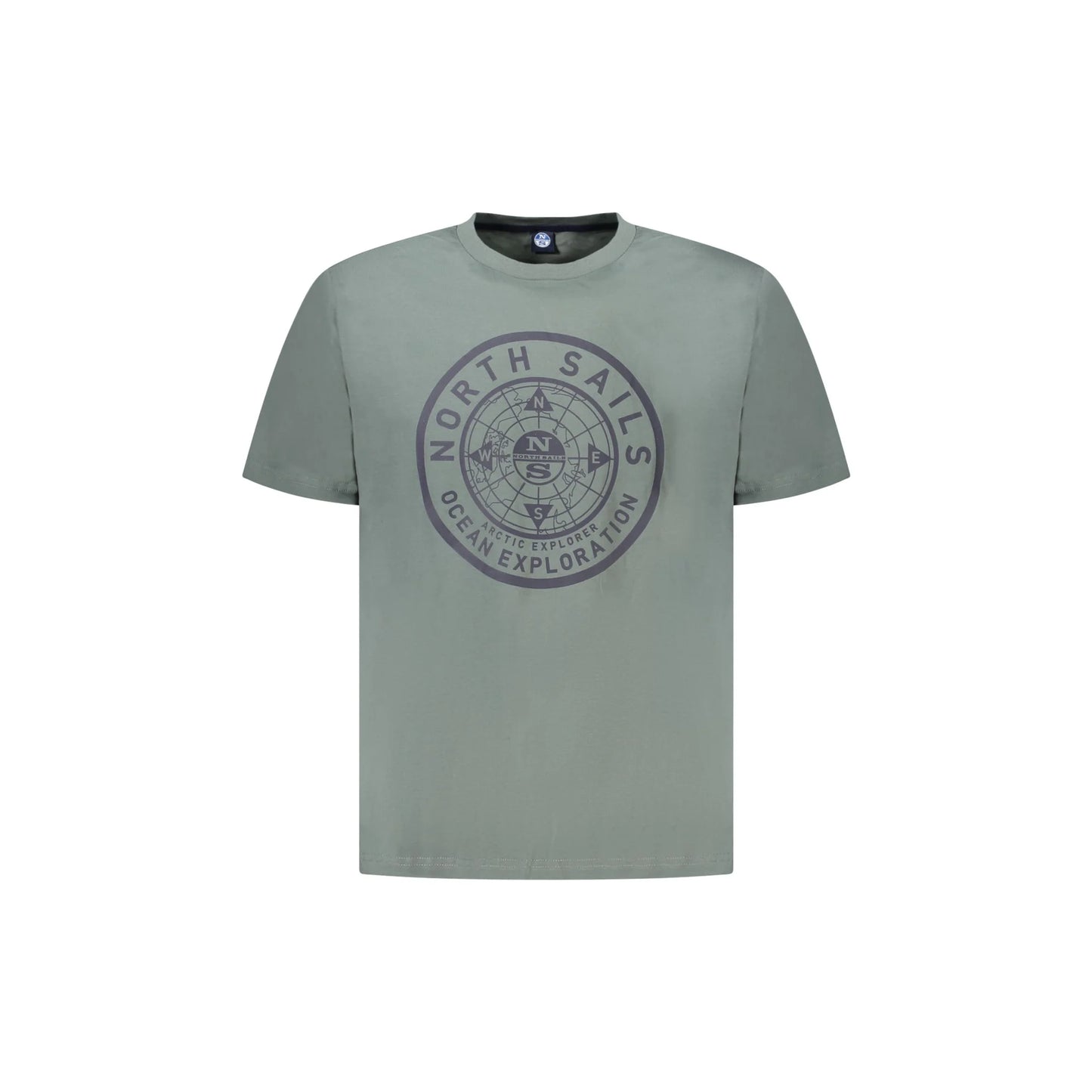 North Sails T-Shirt Maniche Corte Uomo Verde Stampa Logo - foto prodotto