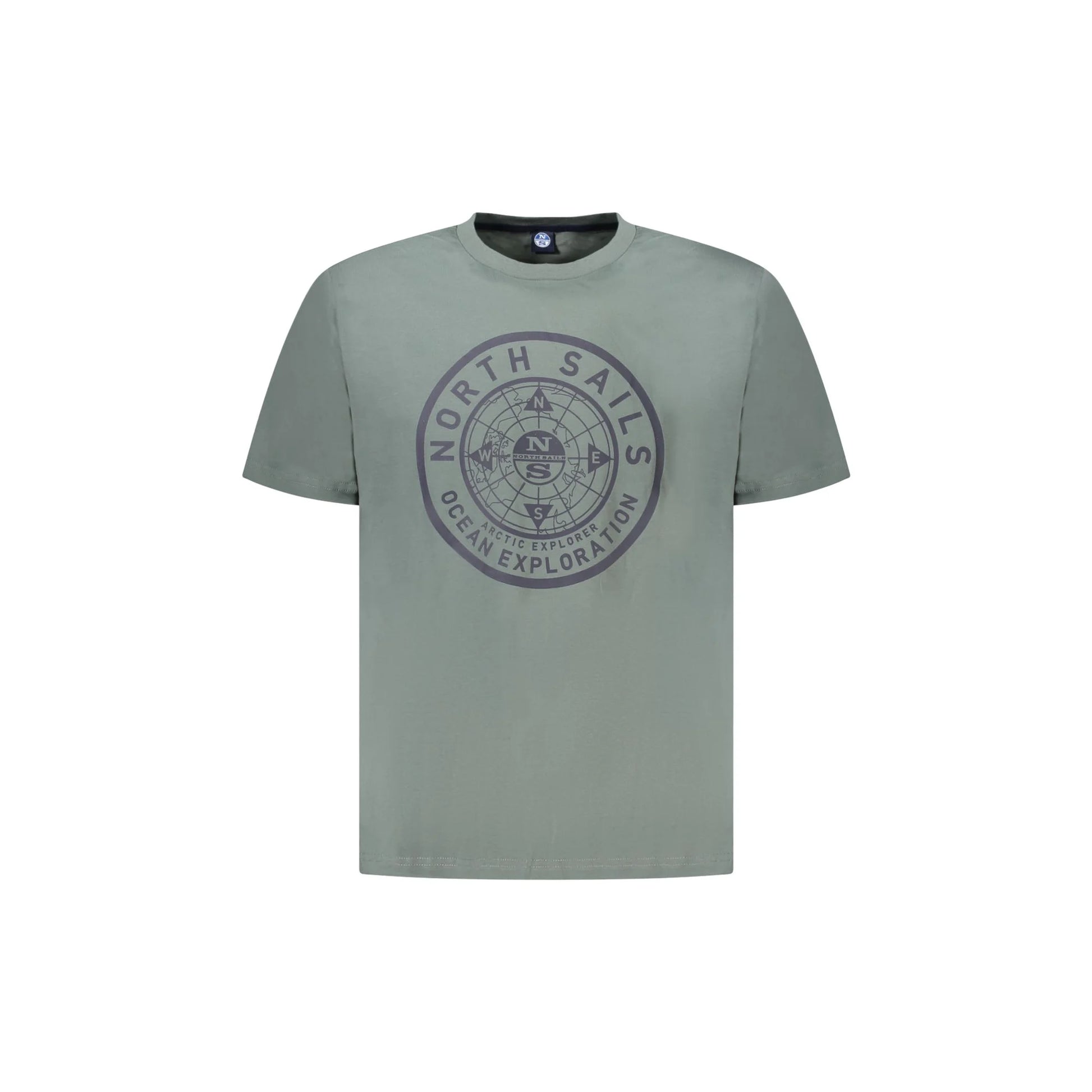 North Sails T-Shirt Maniche Corte Uomo Verde Stampa Logo - foto prodotto