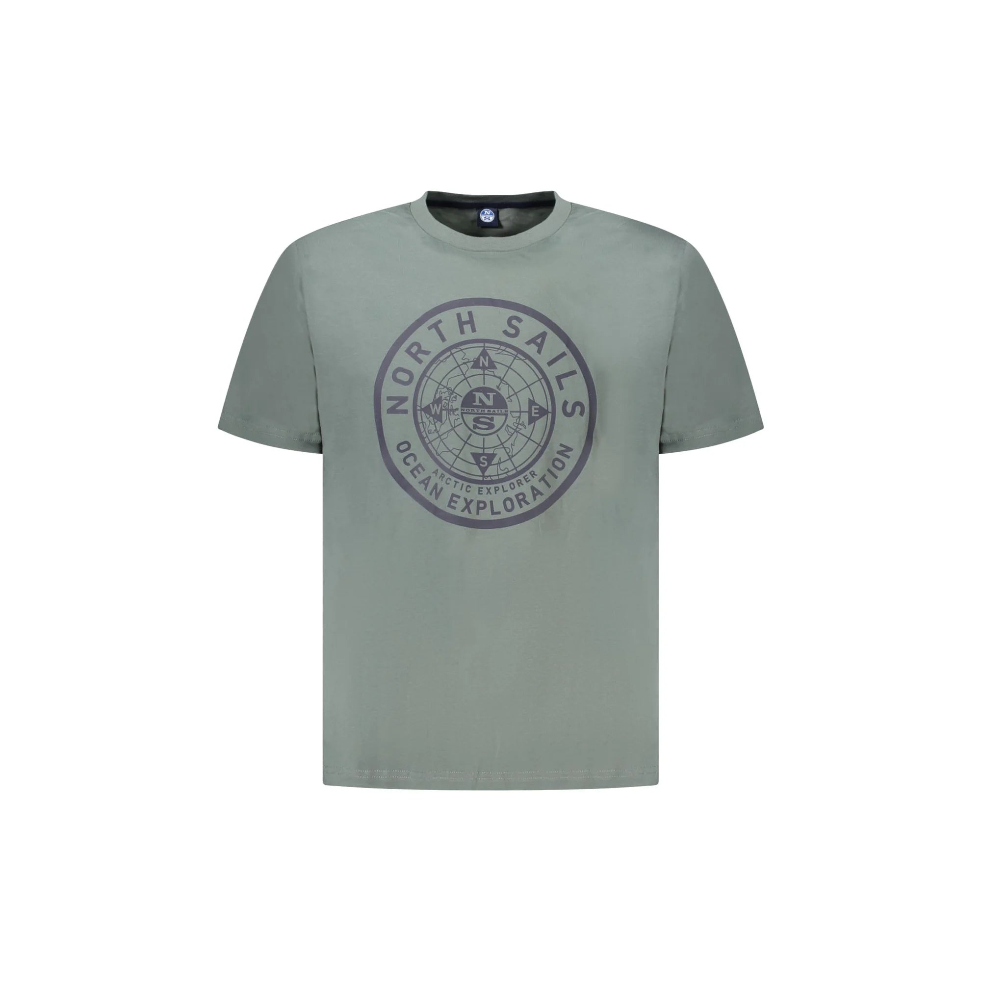 North Sails T-Shirt Maniche Corte Uomo Verde Stampa Logo - foto prodotto
