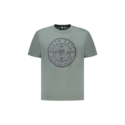 North Sails T-Shirt Maniche Corte Uomo Verde Stampa Logo - foto prodotto
