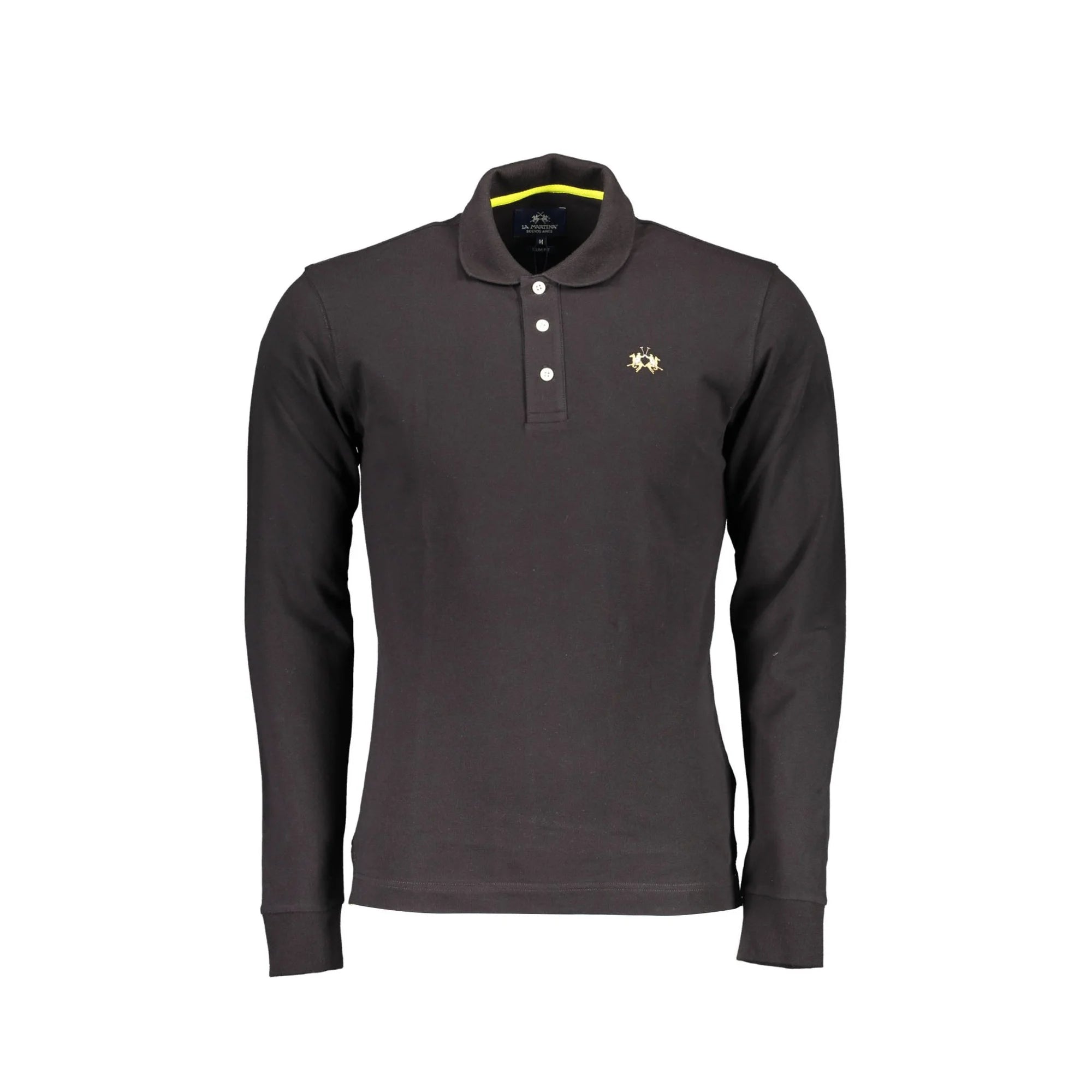 LA MARTINA POLO MANICHE LUNGHE UOMO NERO