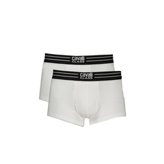 Cavalli Class Boxer Homme Blanc Parigamba Bi-Pack Logo