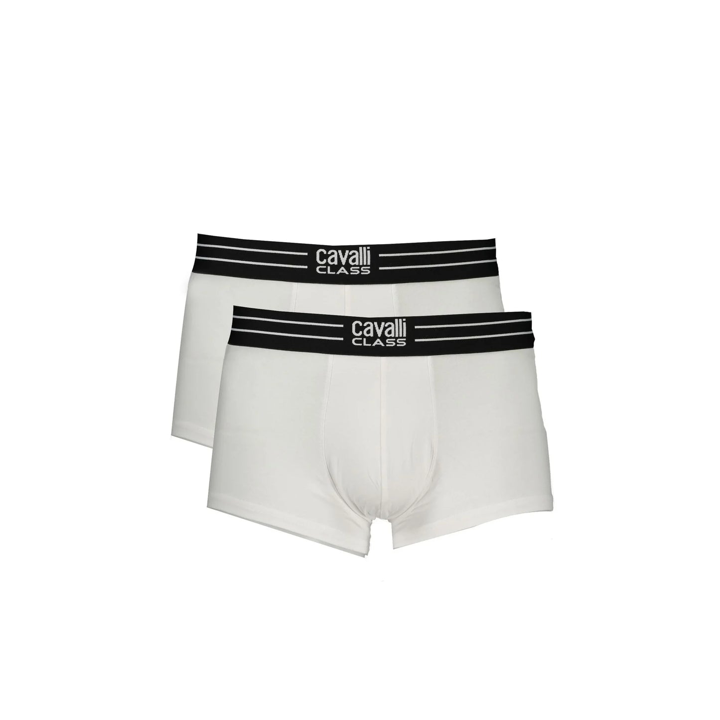 Cavalli Class Boxer Uomo Bianco Parigamba Bi-Pack Logo Intimo - foto prodotto