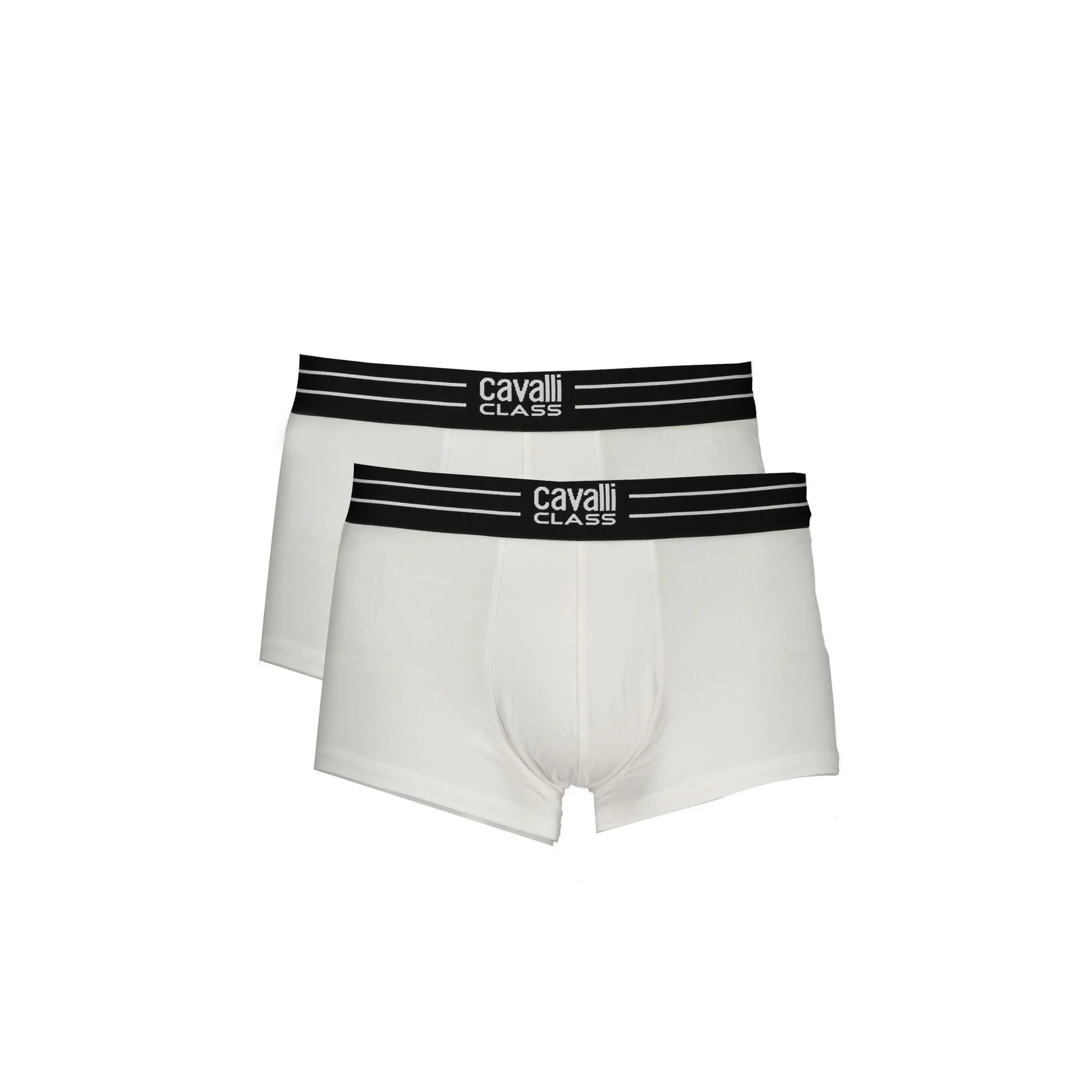 Cavalli Class Boxer Uomo Bianco Parigamba Bi-Pack Logo Intimo - foto prodotto