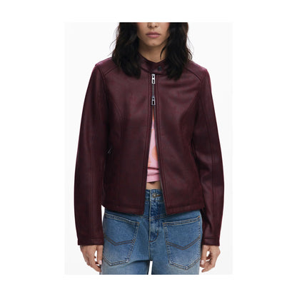Desigual Giubbotto Maniche Lunghe Donna Rosso Zip Giubbotti e Giacche - foto prodotto