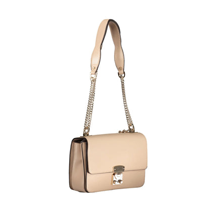 GUESS JEANS Borsa Donna Beige Eliette a Tracolla con Catena e Scomparti Multipli Borse - vista 3