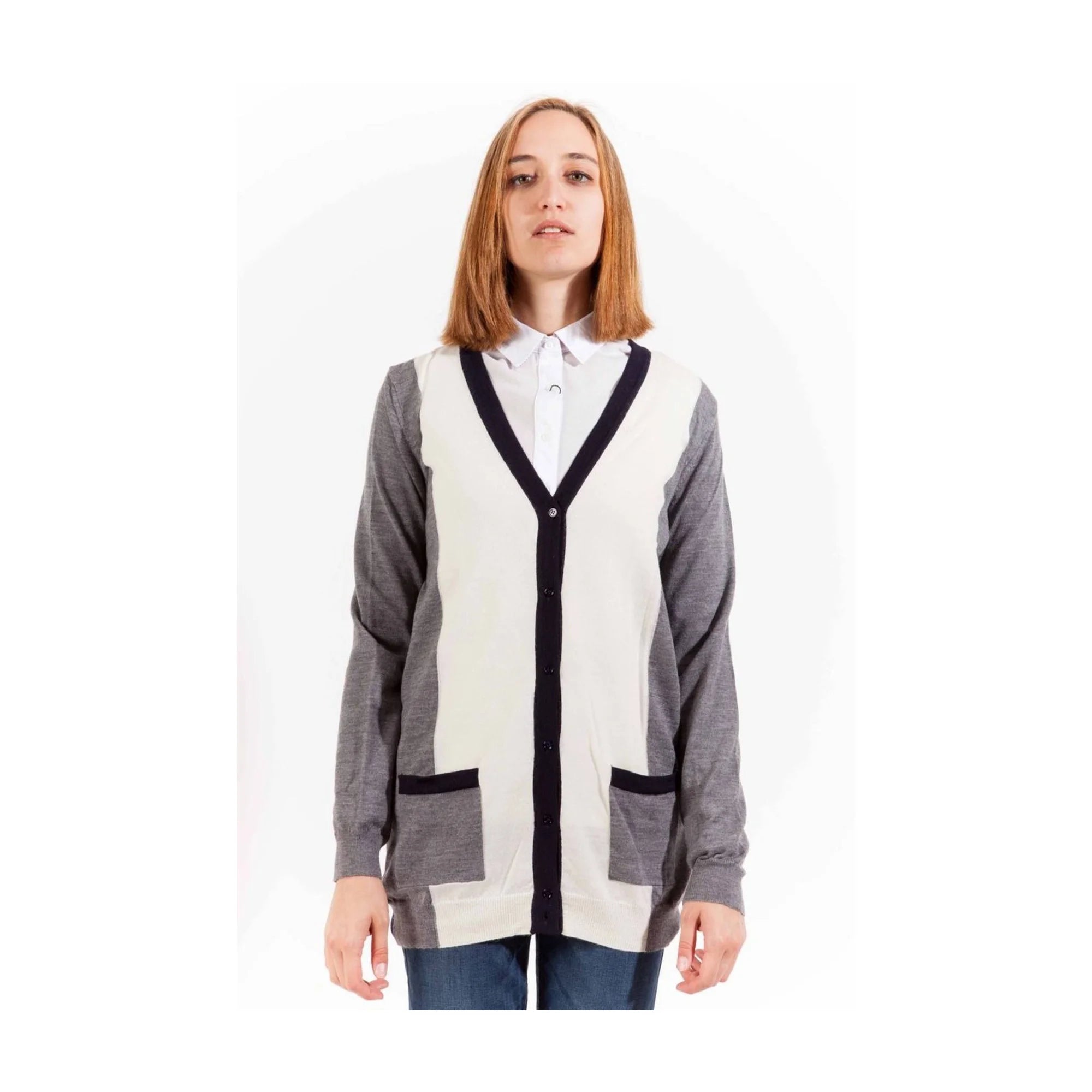 GANT CARDIGAN DONNA GRIGIO