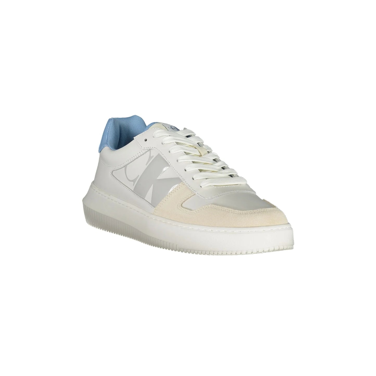 CALVIN KLEIN Scarpe Sportive Uomo Bianche con Dettagli a Contrasto Sneakers bianco - vista 2