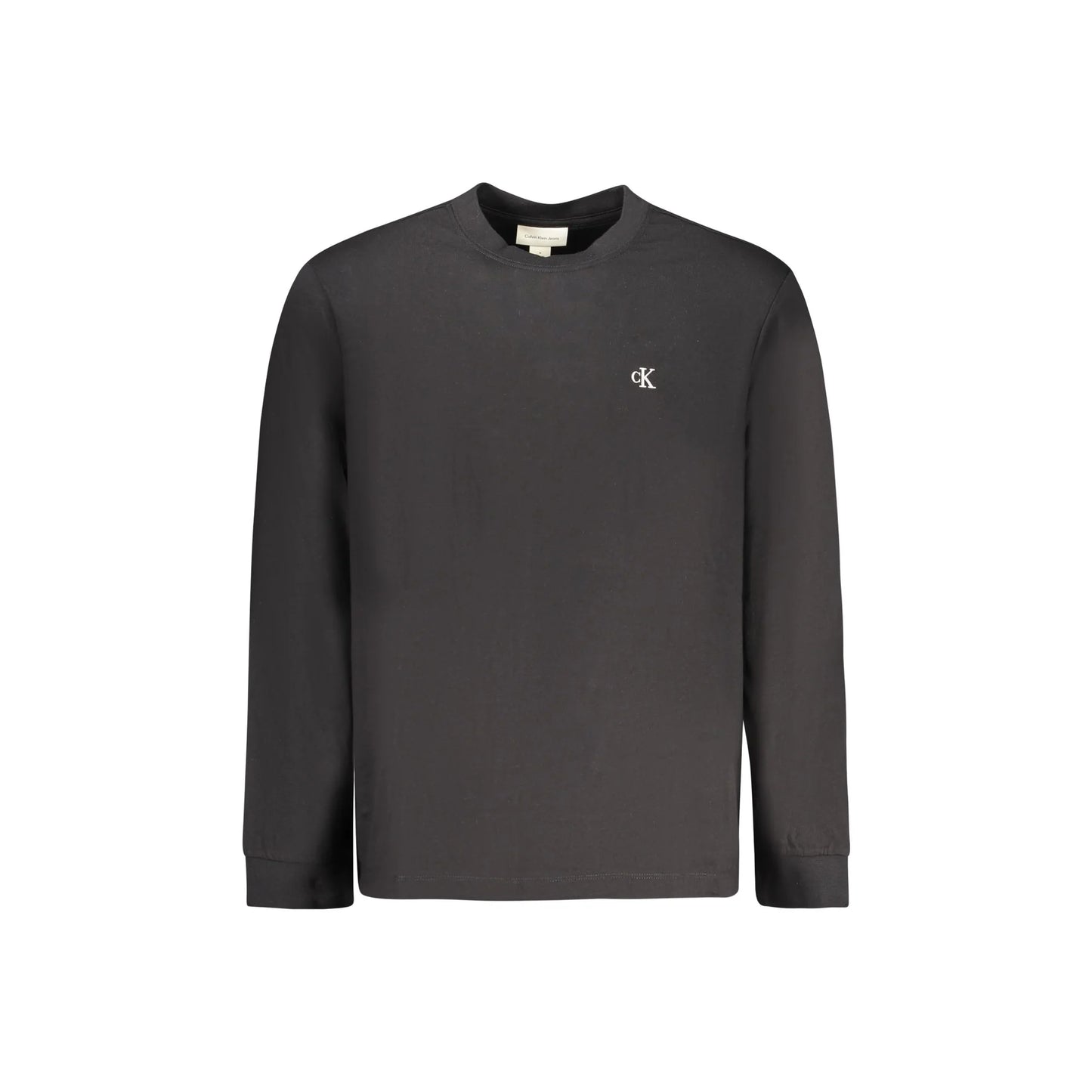 Calvin Klein T-Shirt Maniche Lunghe Uomo Nera Ricamo Nero - foto prodotto