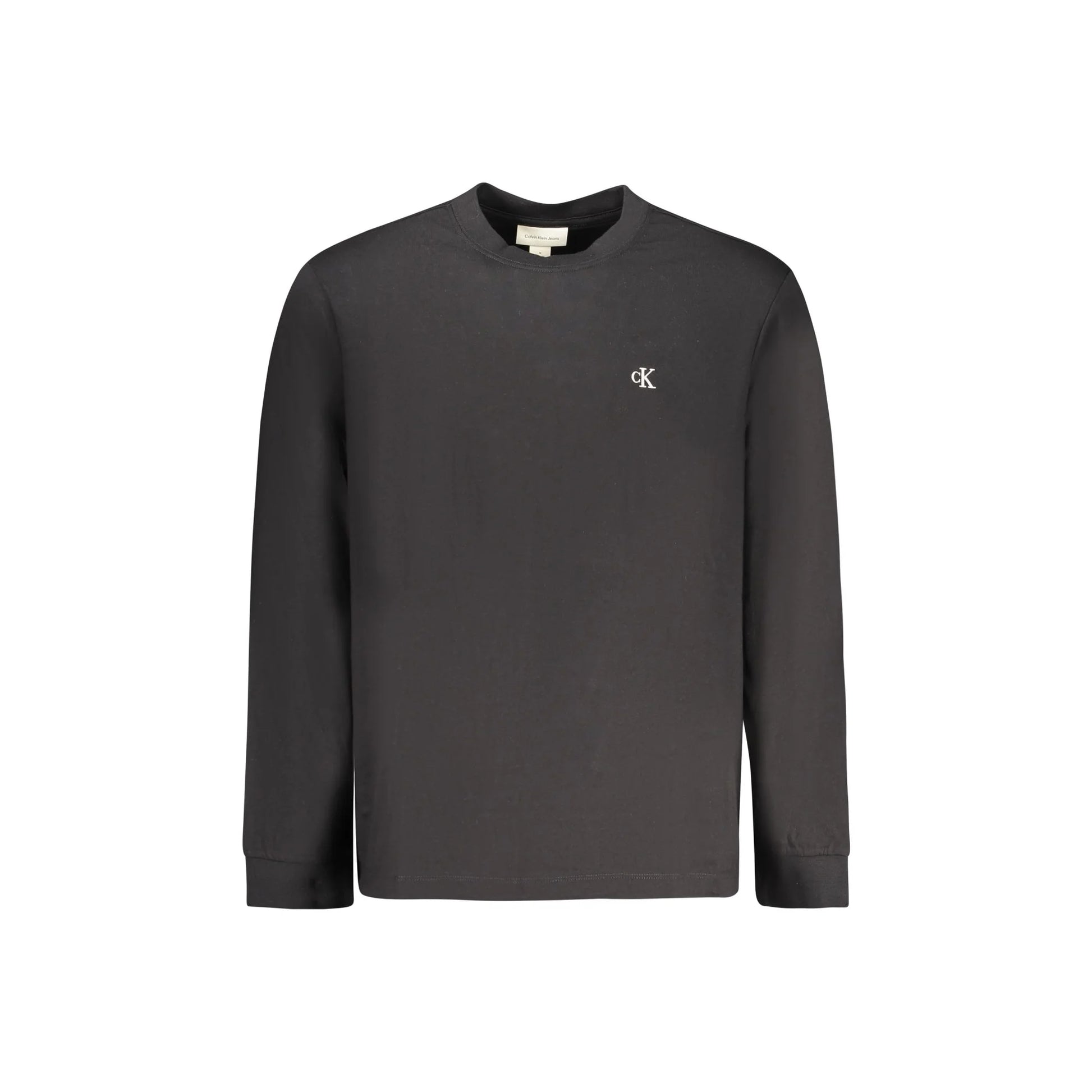 Calvin Klein T-Shirt Maniche Lunghe Uomo Nera Ricamo Nero - foto prodotto