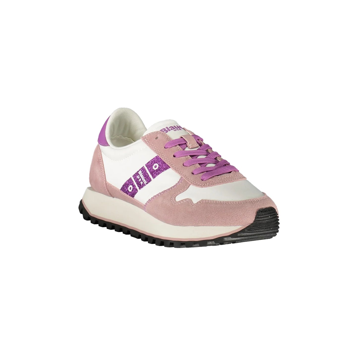Blauer Sneakers donna bianco