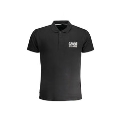 Cavalli Class Polo Maniche Corte Uomo Nera Stampa Logo