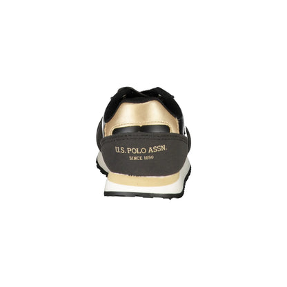U.S. POLO ASSN. Scarpe Sneakers Bambino Nero con Dettagli a Contrasto - vista 2