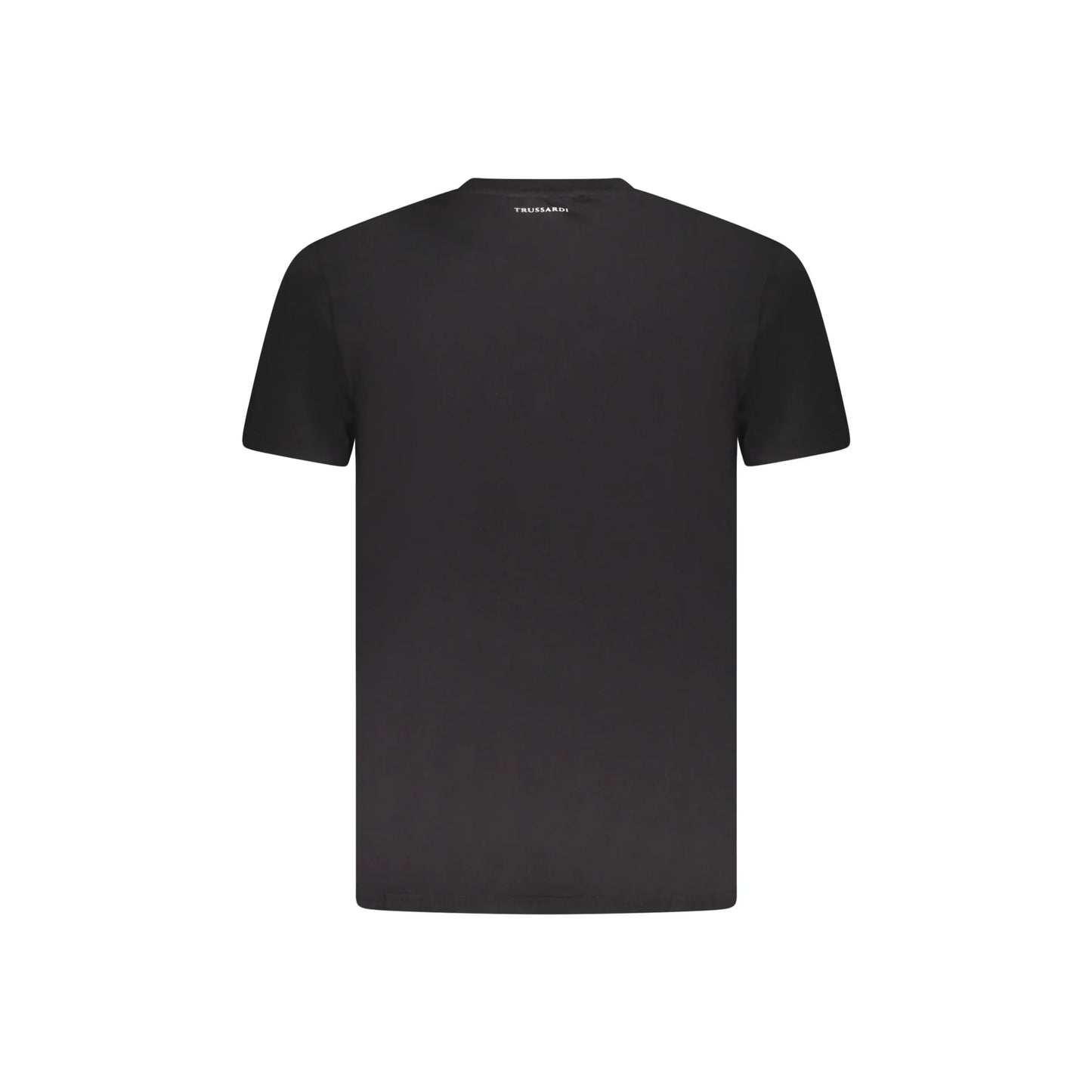 Trussardi T-Shirt Maniche Corte Uomo Nera Stampa Logo nero - vista 2