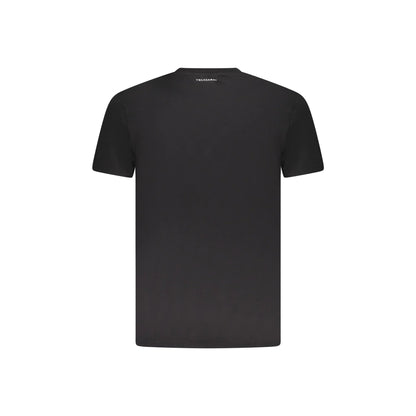 Trussardi T-Shirt Maniche Corte Uomo Nera Stampa Logo nero - vista 2