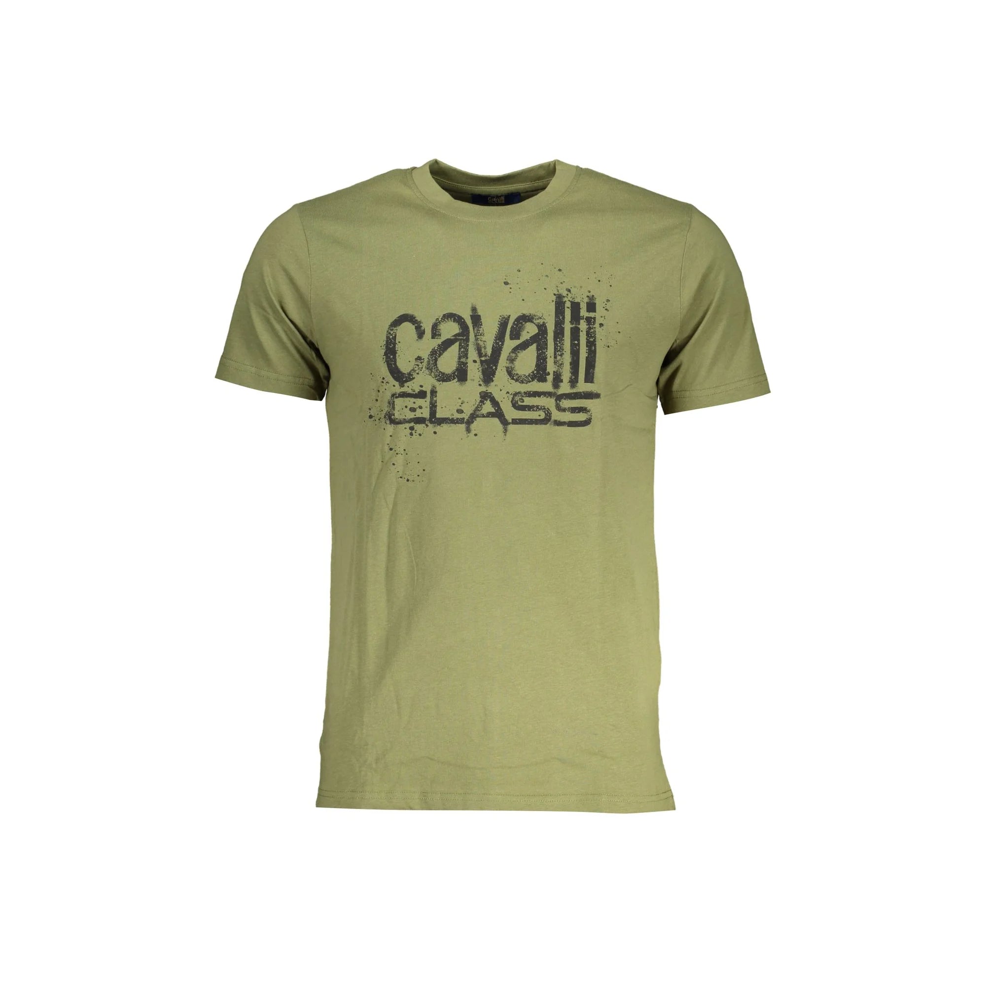 CAVALLI CLASS T-SHIRT MANICHE CORTE UOMO VERDE