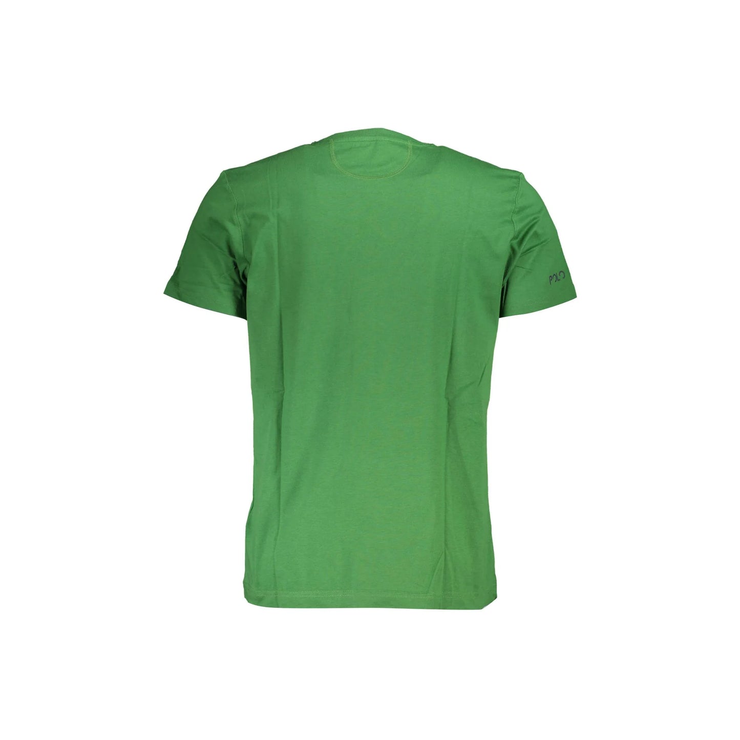 La Martina T-Shirt Maniche Corte Uomo Verde Stampa Logo - vista 2