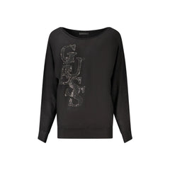 Guess Jeans Maglia Donna Nera Strass