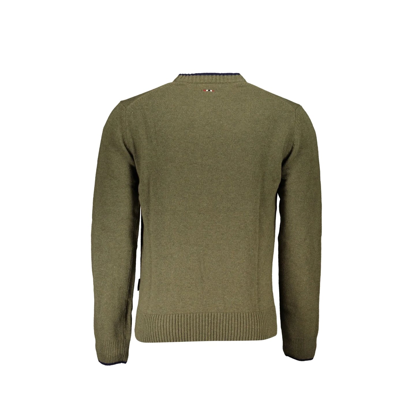Napapijri Maglione Uomo Verde Ricamo Maglie - vista 2