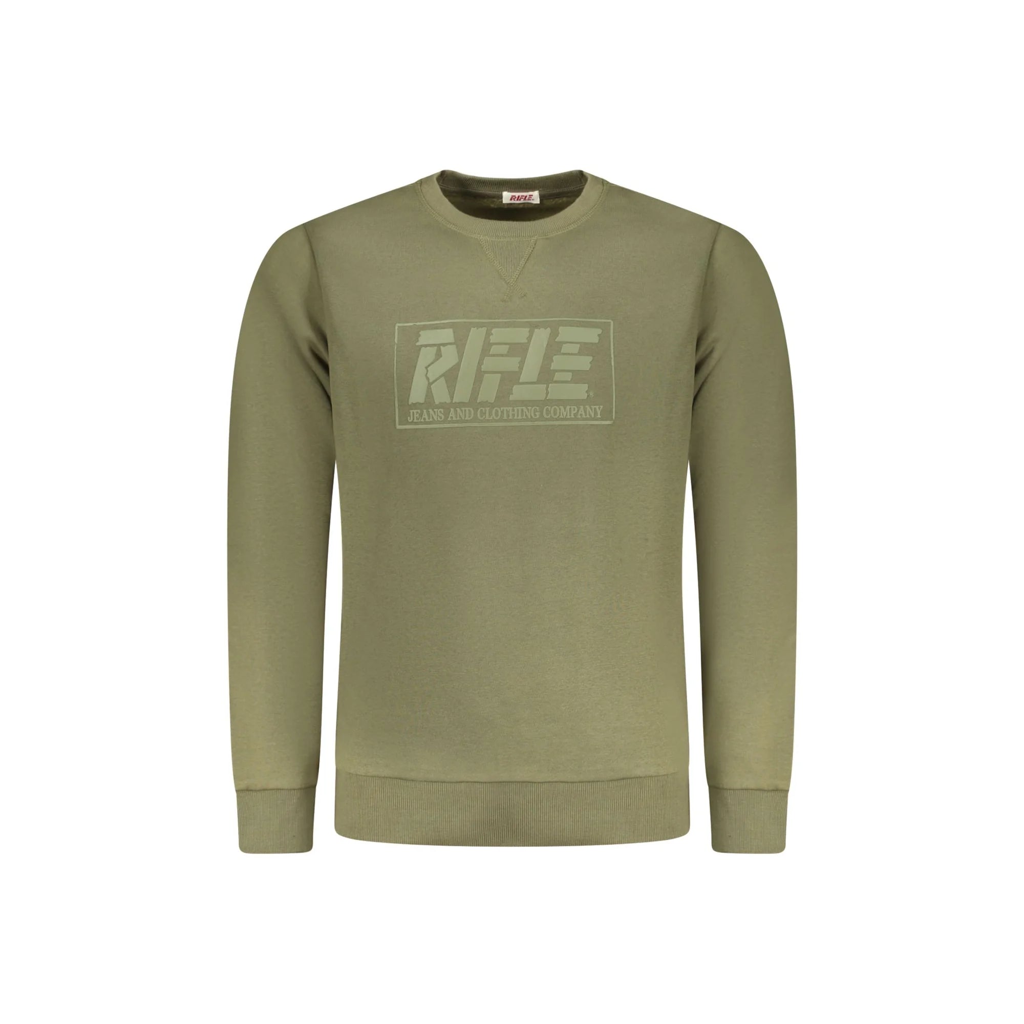 RIFLE FELPA SENZA ZIP UOMO VERDE