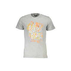 Cavalli Class Camiseta de Manga Corta Hombre Gris Estampado Logo