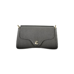 Coccinelle Umhängetasche echtes Leder Damen Schwarz mit Logo