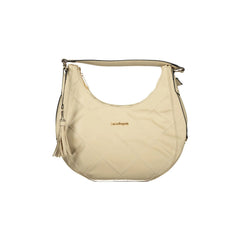 Laura Biagiotti Women's Crossbody Bag Beige Zip Closure