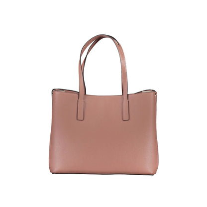 GUESS JEANS Borsa Donna Rosa Meridian a Spalla con Tasche Esterne e Zip Borse - vista 3
