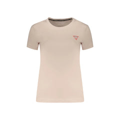 Guess vaqueros camiseta Mujer Manga Corta Rosa Logo