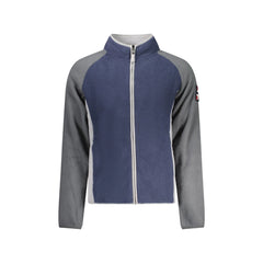 Norway 1963 Sweat Homme Bleu avec Fermeture Éclair Pile Broderie Logo