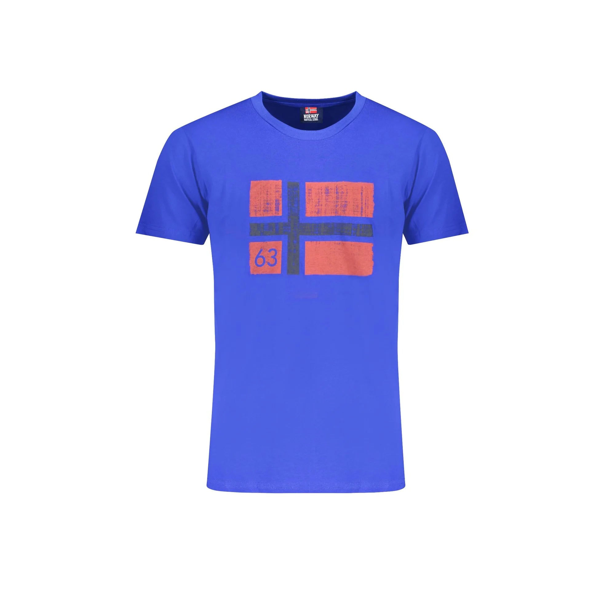 Norway 1963 T-Shirt Uomo Blu Maniche Corte Stampa Logo - foto prodotto