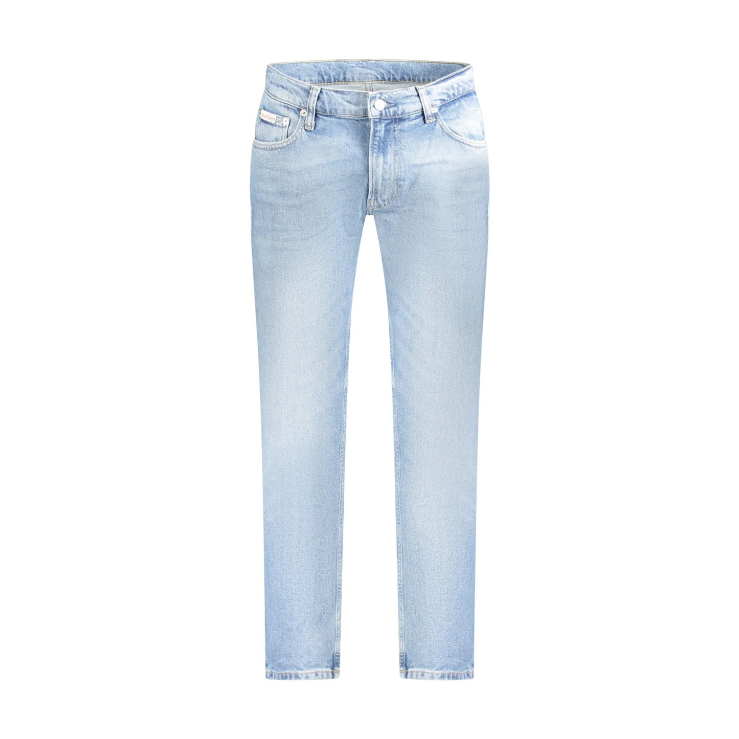 Calvin Klein Jeans Uomo Azzurri Effetto Slavato Logo Azzurro - foto prodotto