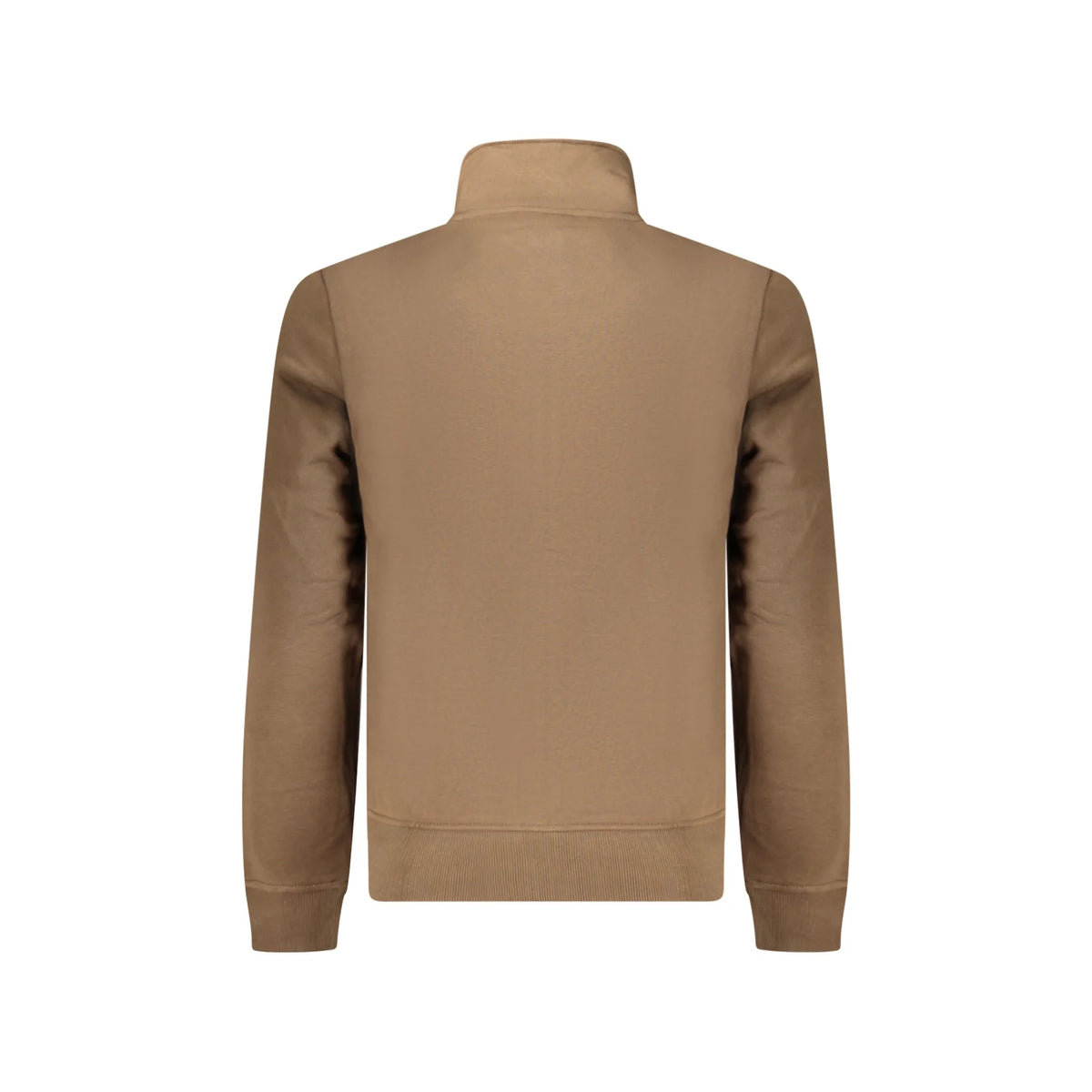 NAPAPIJRI FELPA CON ZIP UOMO MARRONE