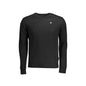 Napapijri Maglione Uomo Nero Girocollo con Ricamo Logo Maglie - foto prodotto