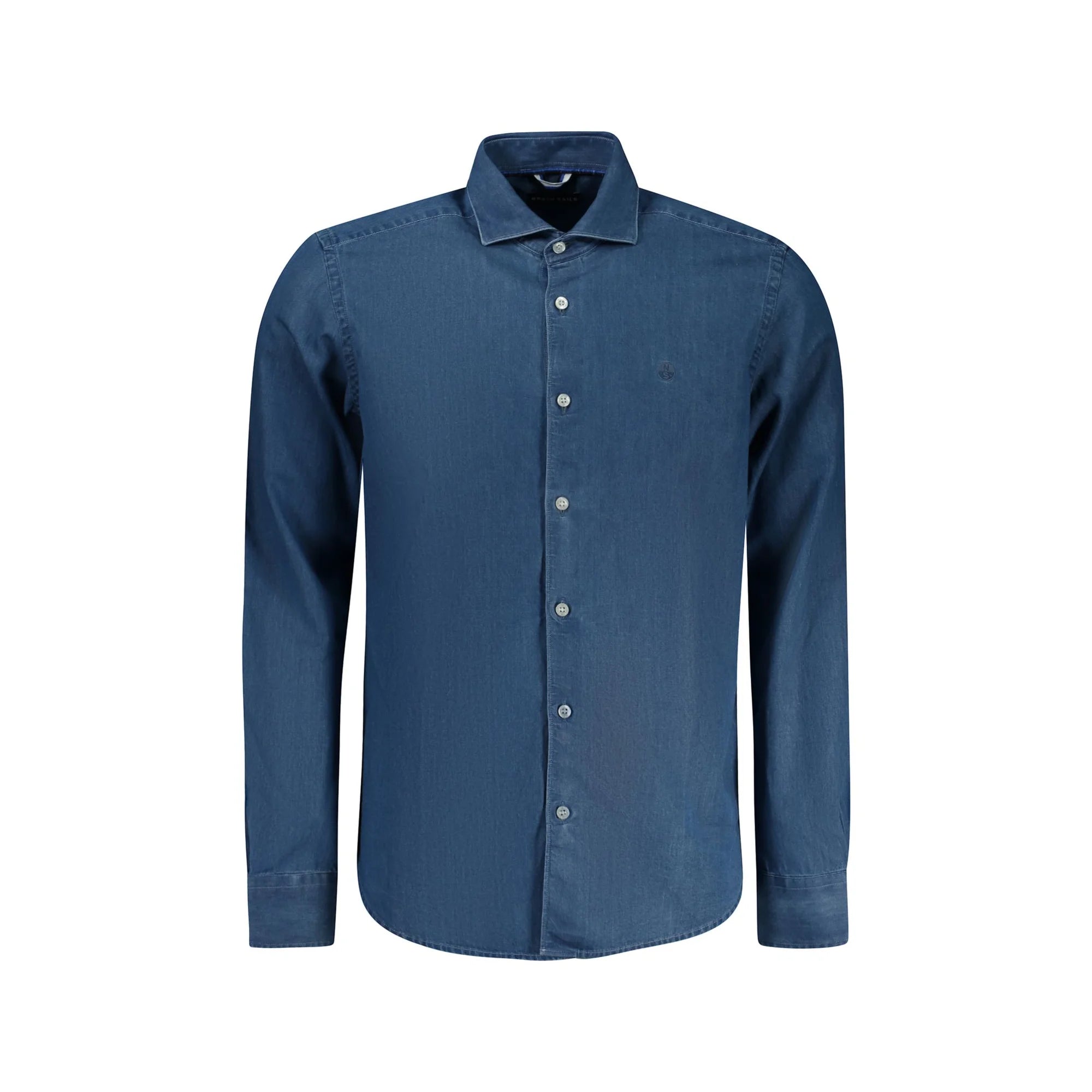 North Sails Camicia Maniche Lunghe Uomo Blu Ricamo Camicie - foto prodotto