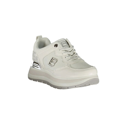 Laura Biagiotti Sneakers Donna Bianche Dettagli a Contrasto bianco - vista 2