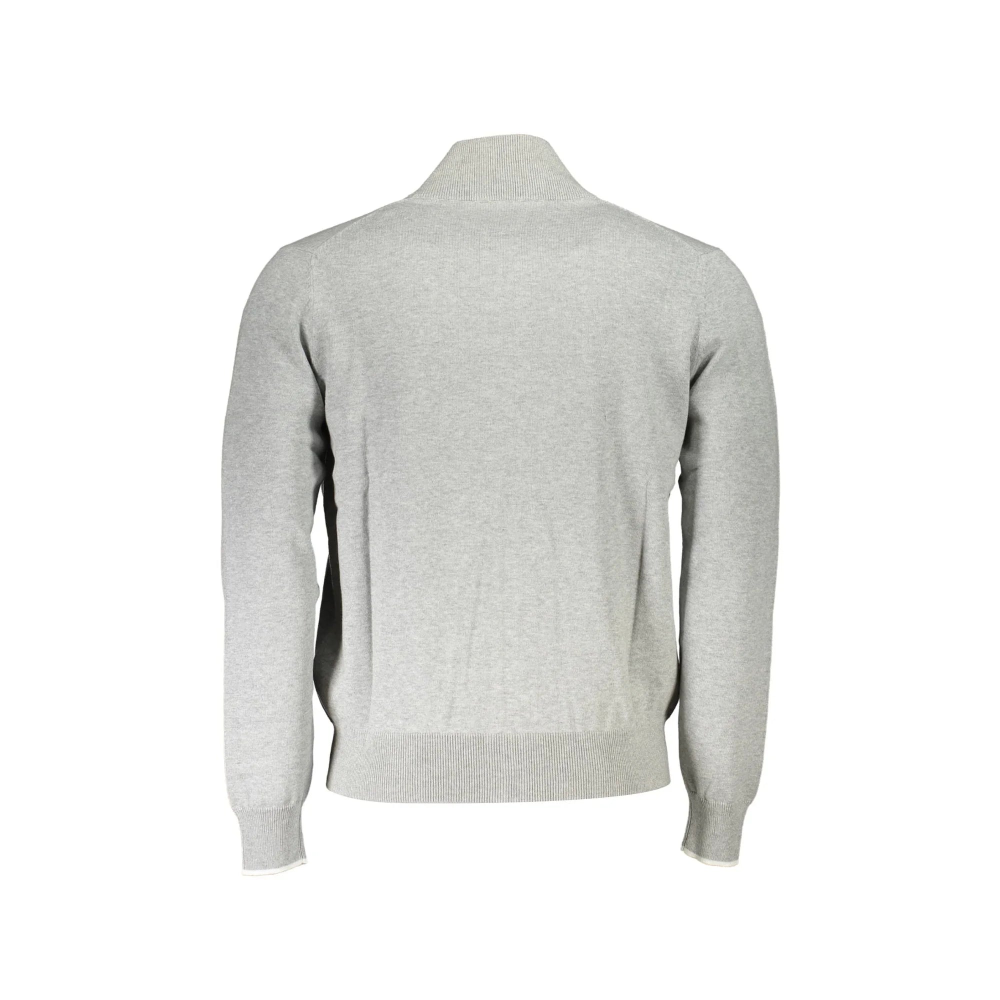 North Sails Maglia Cardigan Uomo Grigio Zip Ricamo Maglie - vista 2