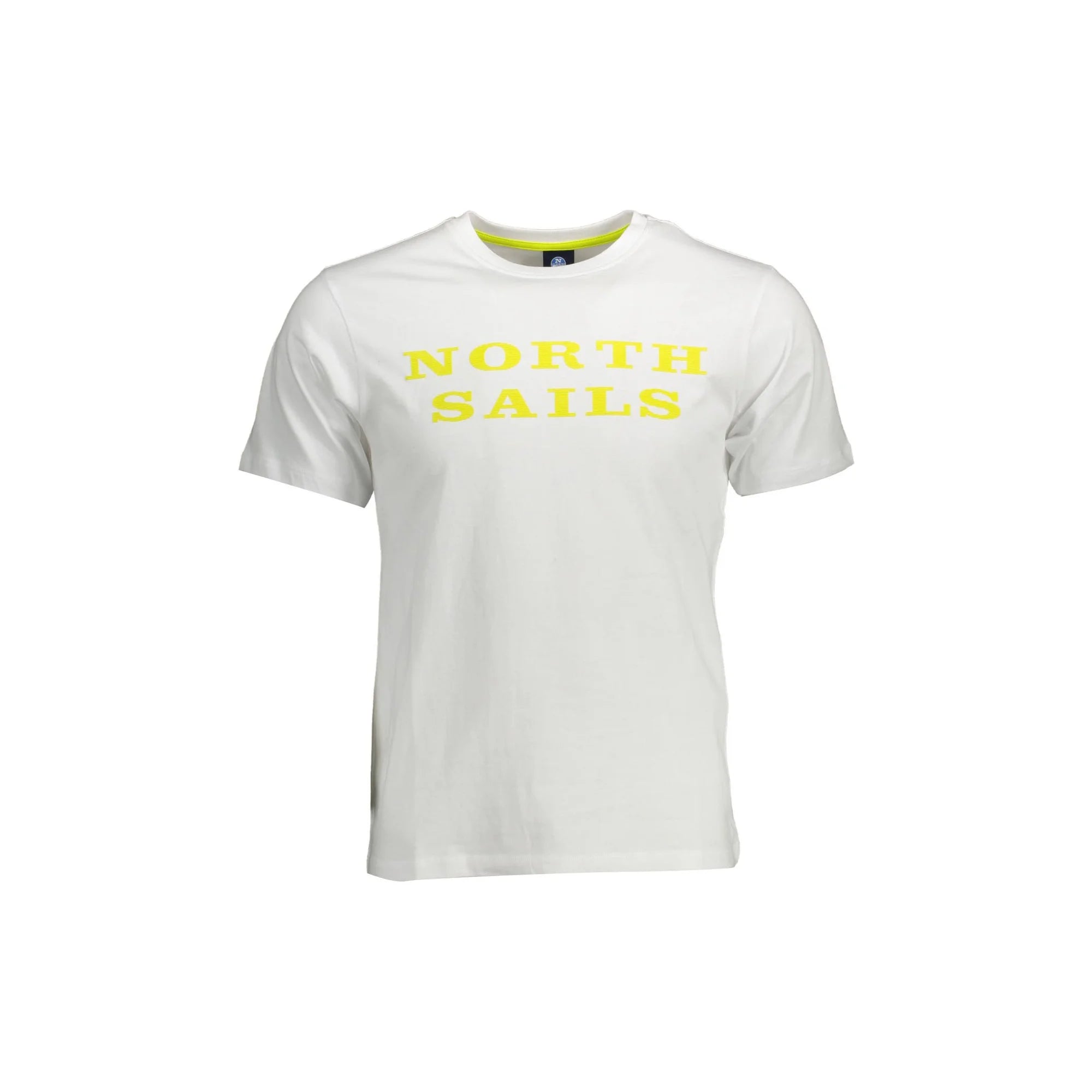 North Sails T-Shirt Maniche Corte Uomo Bianca Stampa Logo Bianco - foto prodotto