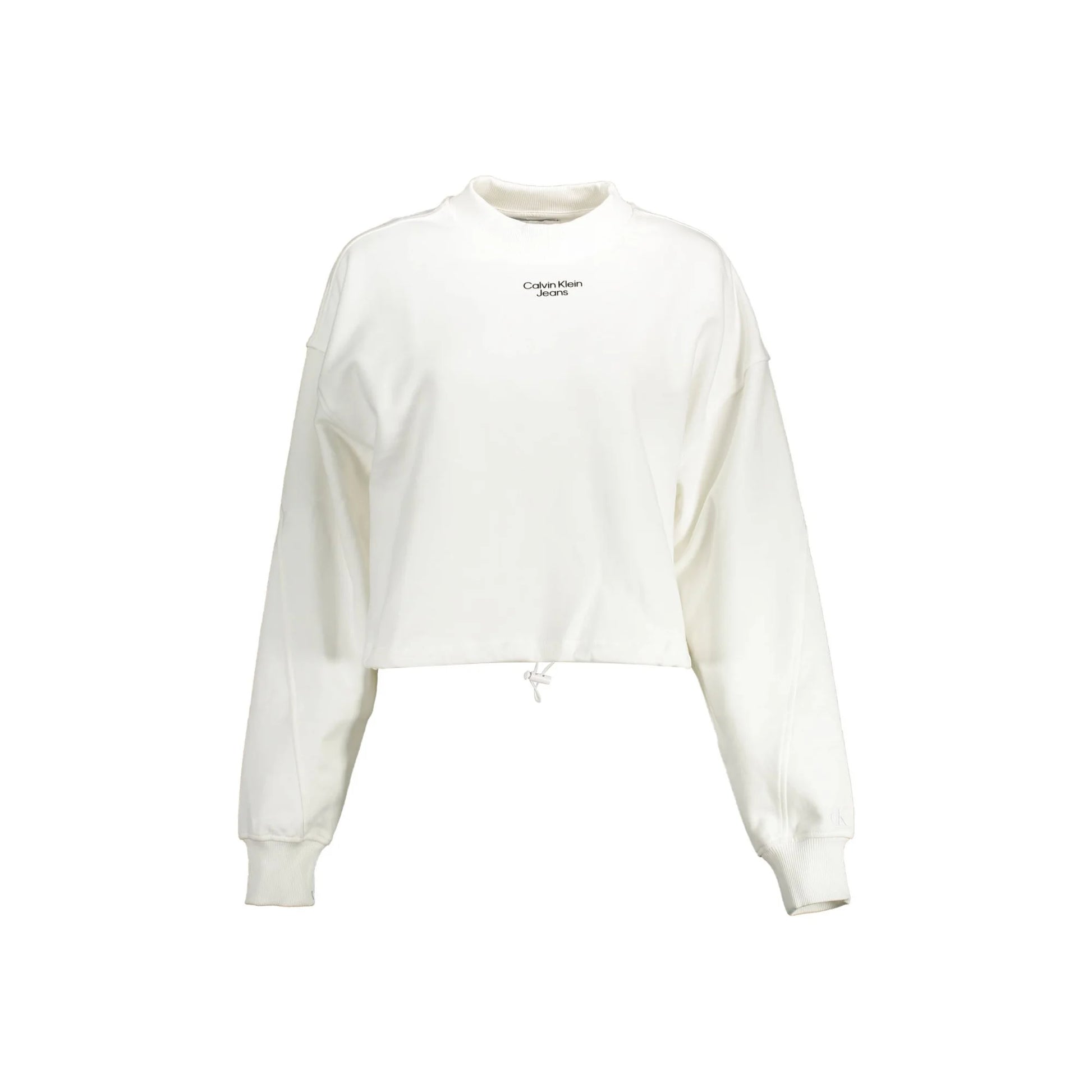 Calvin Klein Felpa Maniche Lunghe Donna Bianca Stampa Felpe Bianco - foto prodotto